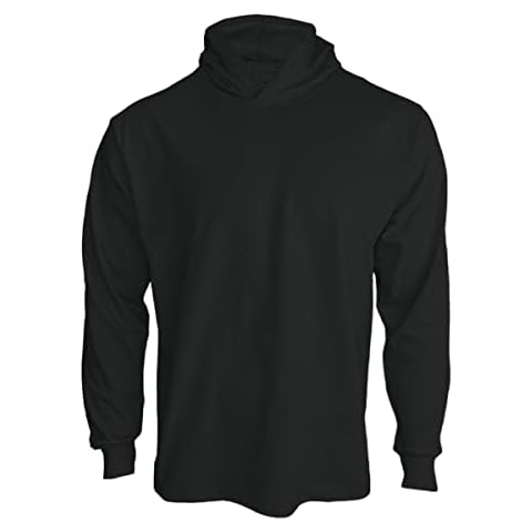SuNi Apparel Construction Long Sleeve High Visibility Shirts for Men - Camisas de Trabajo para Hombre Construccion (M, Black) Cover