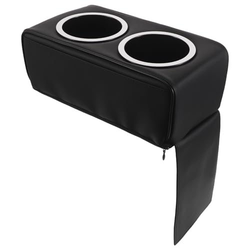 Porte-gobelet de voiture Toyvian en cuir PU avec plateau amovible pour SUV et camion