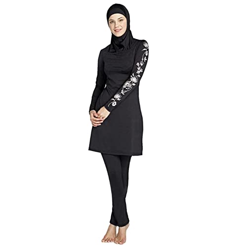 Islamic Burkini Swimsuits for Women Muslim Modest Swimwear Swim Dress Top + Pants + Hijab Beachwear3
