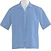 Medline 87005RCWM Unisex Zip Front Smock, Medium, Light Blue