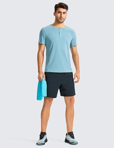 Image of CRZ YOGA Linerless Workout Shorts 7'' | Lightweight, Quick Dry, Running, Pockets, for Men
