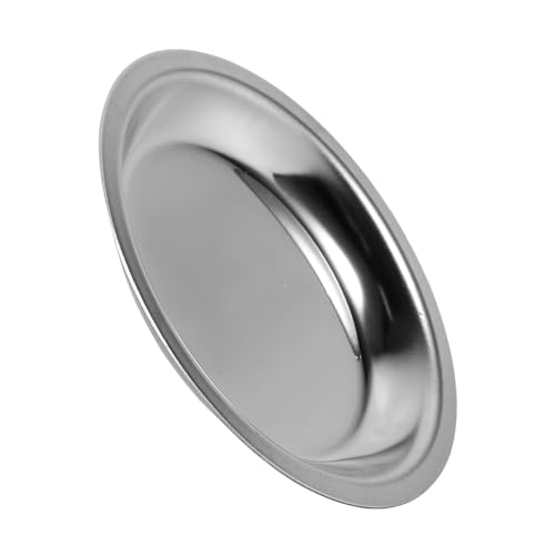 304 Stainless Steel Round Tea Bag Coaster - Lightweight Tea Bag Holder Dish for Easy Storage and Organization