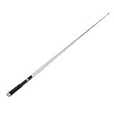 TWAYRDIO VHF 136-174MHz Spring Telescopic Antenna SMA-Male Connector Stainless Handheld Ham Radio...