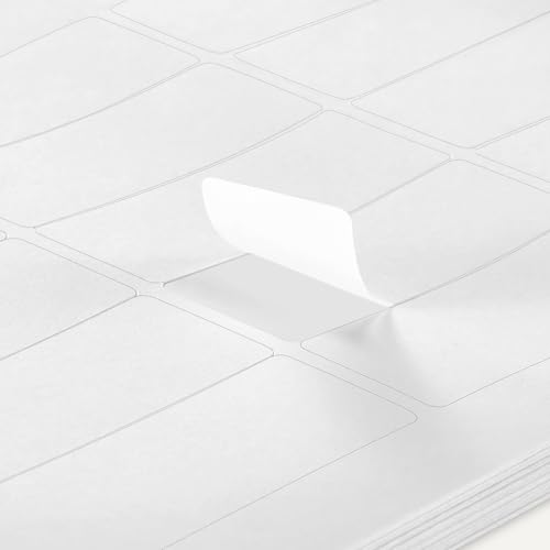 Image of Amazon Basics Printable Address Labels, White, 1 inch x 2-5 /8 inch, 3000 Blank Mailing Labels