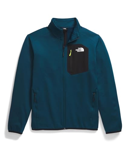 Image of THE NORTH FACE Men's Crest Full Zip Jacket | Water Repellent Fleece Coat, Double Layer Stand Collar & Zip Hand Pockets
