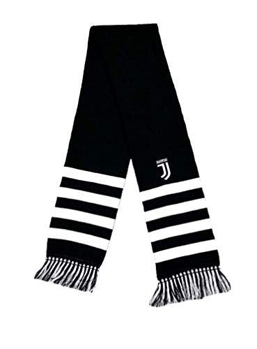 MATERIALE: ACRILICO 100% Sciarpa Juventus Juve Ufficiale Nera in Acrilico Tubolare Doppia SCTJUNERIGHFINBI