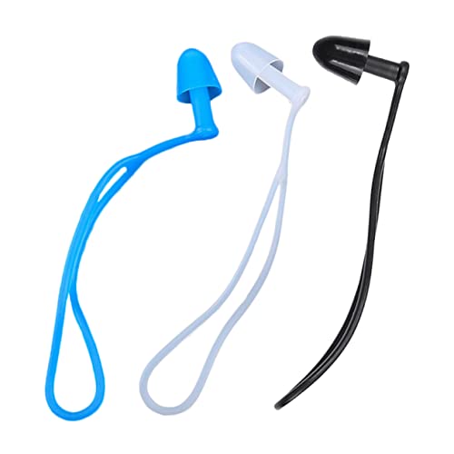 CORHAD 3 Pairs Silicone Waterproof Earplugs for Adults Sleep Swimming Bathing Ear Protector