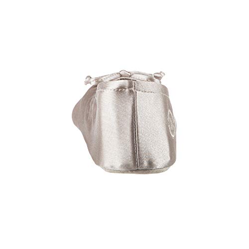 Image of Isotoner Women's Satin Ballerina Slippers with Classic Ribbon Bow and Suede Sole