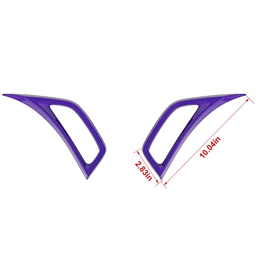 Voodonala Wheel Eyebrow Side Air Conditioning Vent Decoration Cover Trim for Jeep Wrangler JL JLU Gladiator JT 2018-2021(2pcs/Set,Pruple)