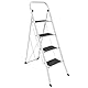 Home Vida® 4 Schritt Leiter, Heavy Duty Stahl, faltbar, tragbar mit Antirutschmatte