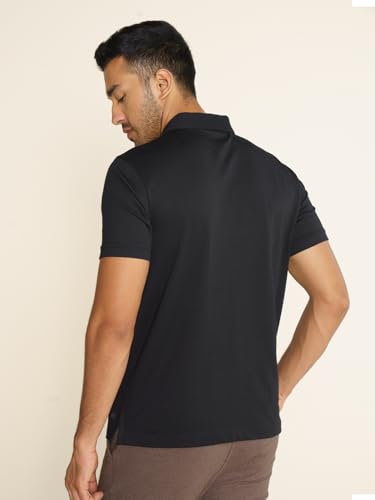 Image of DAMENSCH Constant Men's All-Degree Thermoregulating Pique Contrast Neck Polo T-Shirt