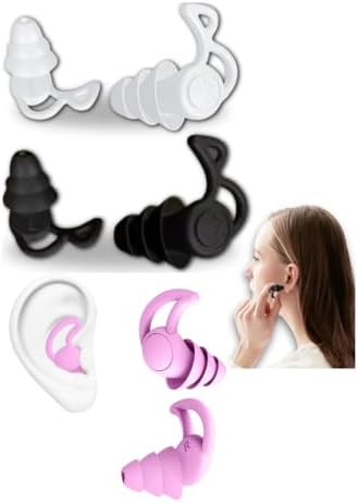 Kit 3 Pares Protetor Auricular de Silicone, Tampão de Ouvido Reut...