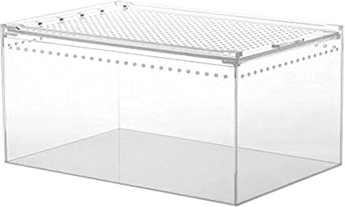 Zxyler 爬虫類用ヴィヴァリウム アクリル製透明テラリウム ヤモリ