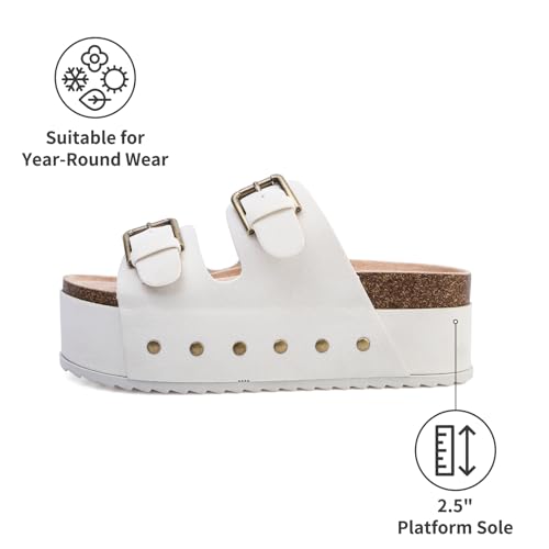 ziitop Womens Sandals Platform Sandals Women Comfortable Beach Essentials Memory Foam Slides for Women3