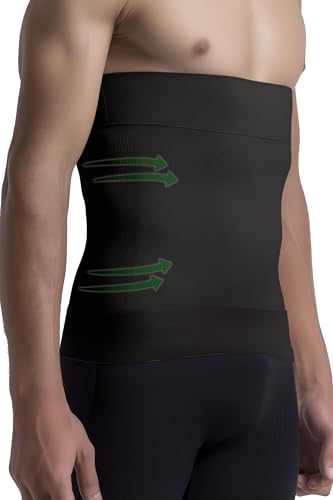 SLIMCELL Gambetti Faja Abdominal Hombre Reductora Modeladora – Microfibra Transpirable Sin Costuras, Faja Reductora Hombre Vientre Plano Efecto Adelgazante, Masaje 3D Invisible – Made in Italy