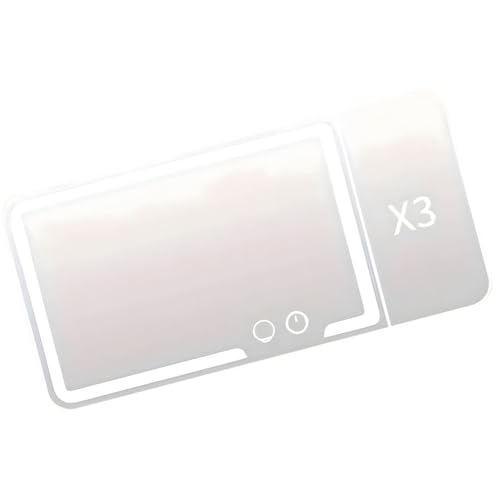 自動車用サンシールドバニティリフレクター3X拡大鏡サイドレンズ40 LEDビーズ1200mAh充電式バッテリー簡単ストラップ取り付けモバイルカーメイクレンズ付き