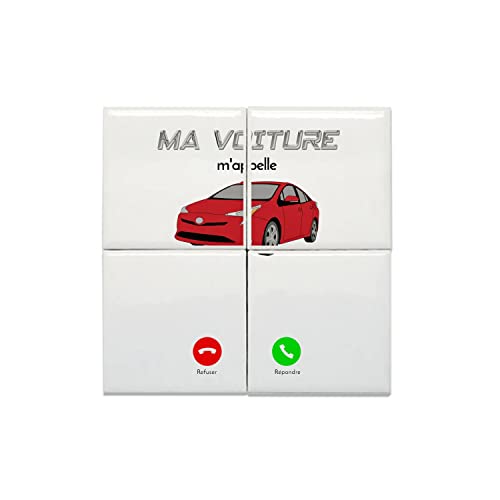 Carreaux céramique décoratif 15,2x15,2 cm Ma Voiture M'Appelle Passion