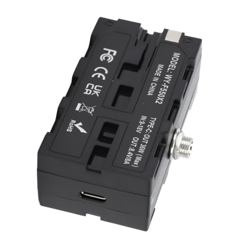 Batterie factice NP F550 coupleur DC robuste pour eclairage