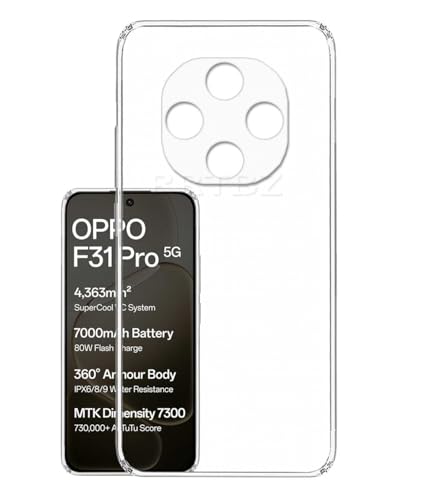 Image of Soft Silicone TPU Flexible Back Cover Compatible with Oppo F31 Pro 5G