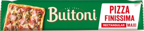 Buitoni Masa Pizza Finíssima Maxi Rectangular 350g | Masa pizza finissima rectangular maxi, ideal para pizzas caseras familiares con base fina y crujiente