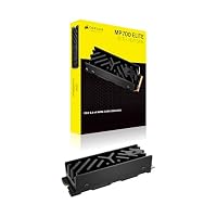 CORSAIR MP700 ELITE 4TB PCIe 5.0 NVMe M.2 SSD mit Kühlkörper – bis zu 9.400 MB/s Lesen, 8.100 MB/s Schreiben, Gen5 Geschwindigkeit für PC & Laptop – Schwarz – Ansicht 9
