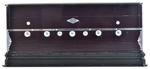 SG Musical Harmonium- 3 1/4 Octave, Double Bellow, 39 Keys,7 Stopper, 2 Reeds (Bass- Male), With Cover
