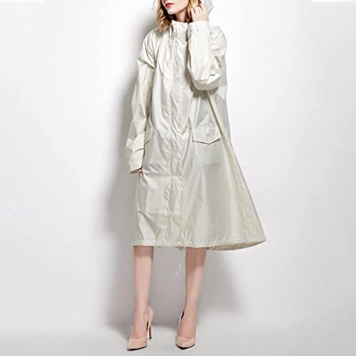 Chubasquero con capucha mujer impermeable largo transpirable para exterior 2