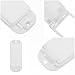 Hohopeti 3pcs Finger Plates for Light Switches | Plastic Light Socket Wall Protectors for Children | Full Safety Cover Plate Baby Room Switch Accessories, Inner Size 3.5x7cm (White)