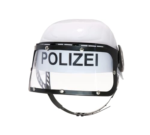 BestSaller 1419 Kinder-Polizeihelm mit klappbarem Visier aus...