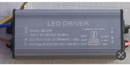 Image of 24W, 300mA, LED Street Light Driver, Input AC 230-300V Output DC 50-75V, OVP 440ac, PF>0.95 (1)
