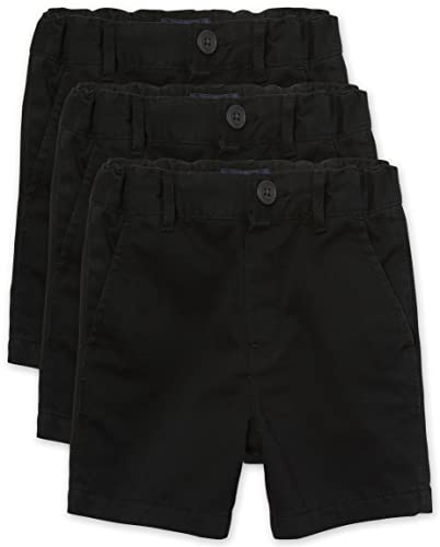 The Children's Place Baby Boys and Toddler Boys Chino Shorts, Black, 2T - image 1