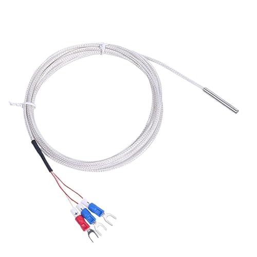 Sensor PT100 de resistencia térmica con sonda de 5x30mm y cable de 2m