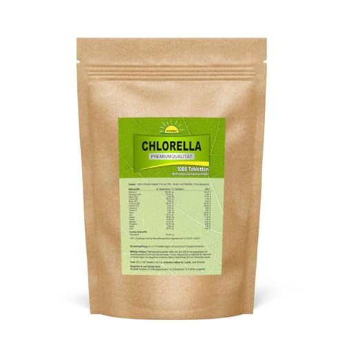 Chlorella Vorrats-/Nachfüllpack, 1 kg, 4000 Tabletten im Standbodenbeutel, Bonemis®