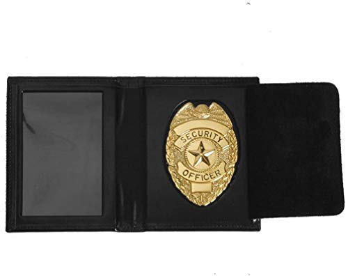 Preisvergleich Produktbild AUSWEISHÜLLE Leder 'SEC.Officer' Gold