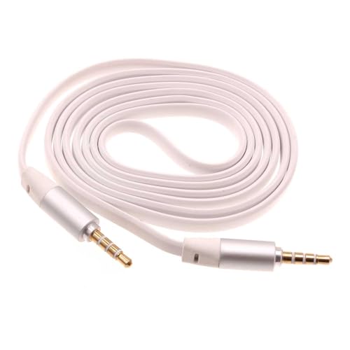 Cable Auxiliar 3.5mm de 6 pies Blanco