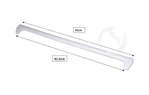 Profilo Anteriore Per Mensola/Ripiano In Vetro 41,5Cm (Originale Beko) Dimensioni: Max Esterno: 45,3 Cm, Max Interno: 41,5 Cm, Colore Bianco - 2