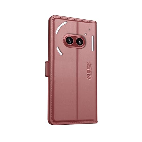 Image of AIBEX Nothing Phone 2 (a) / Nothing Phone (2a) Plus Flip Cover Leather Finish with Magnatic Closure | Inside TPU with Card Pockets | Wallet Stand | Complete Protection Flip Case - Brown