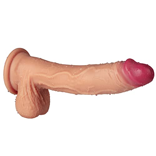 Dildo réaliste XXL 36cm Garvee en double silicone doux avec ventouse