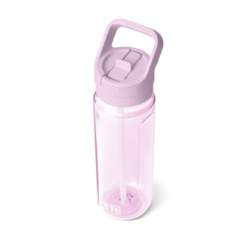 Image of YETI Yonder 750 ml /25 oz Water Bottle with Yonder Straw Cap, Cherry Blossom