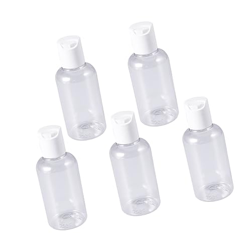 SOIMISS Bottiglie Ricaricabili a Pressione per Detergente Viso 15 Pezzi da 75Ml per Viaggi, Compatte e Resistenti in Plastica, per Shampoo, Lozione e Crema