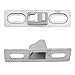 Mewutal 2pcs Sliding Door Keepers Silver Stainless Steel Sliding Glass Door Lock Keeper Latch Hardware Replacement for Window (Silver)