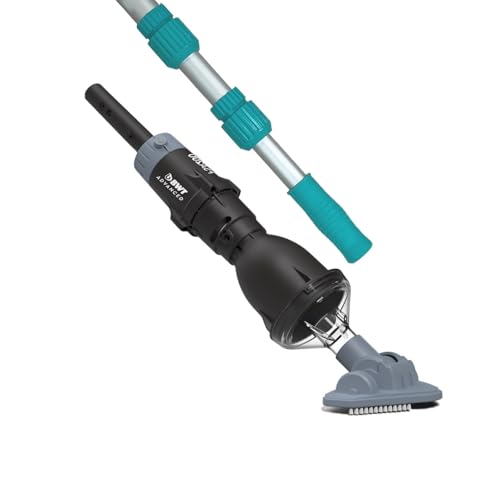 BWT Aspirador Piscina bateria FSA200 | con Barra telescópica | inalámbrico Ligero y Compacto | limpiafondos Recargable ergonómico | aspiradora portátil eficiente Jacuzzi | Filtro extraíble Duradero