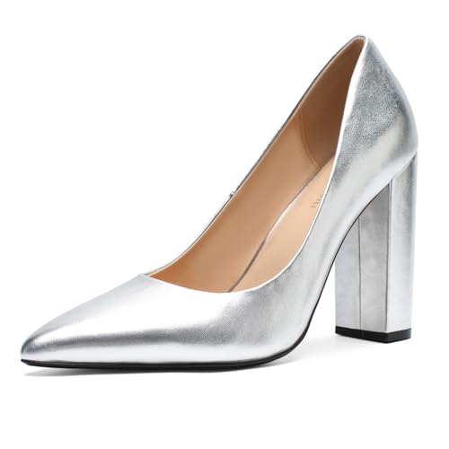 Image of Unisex High Heels for Men and Women 4.7 Inch Chunky Block Heels