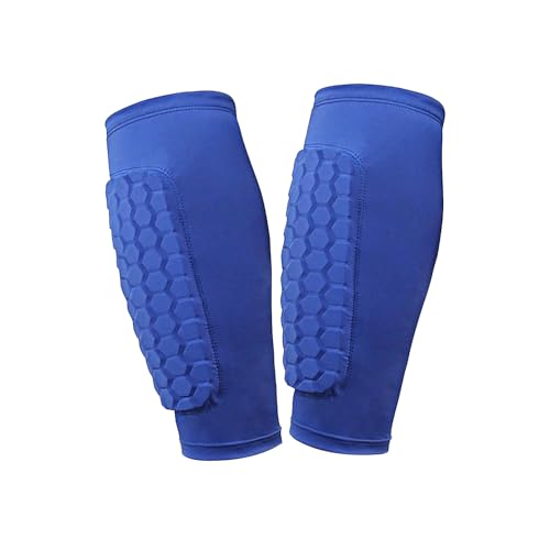TAGVO 1 Pair Shin Guards, Non-Slip Calf Compression Sleeve with Honeycomb Pads, Football Shin...