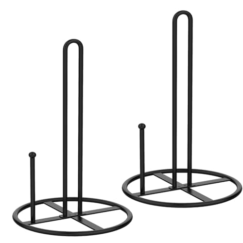 2 Pack Paper Towel Holder,Paper Towel Holder Countertop,Standing Paper Towel Holders