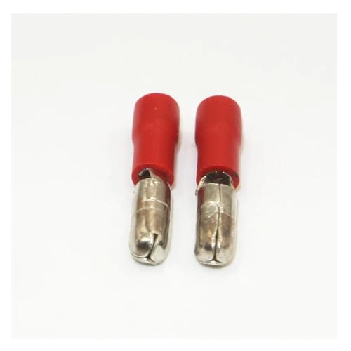 25/60pcs Assorted Female Male Butt Connector Insulated Crimp Wire Terminals for 22~10AWG(25PCS Male 22-18AWG)