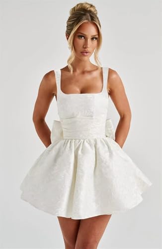 Homecoming Dresses 2025 for Teens Square Neck Satin Appliqued Short Prom Cocktail Party Dress3