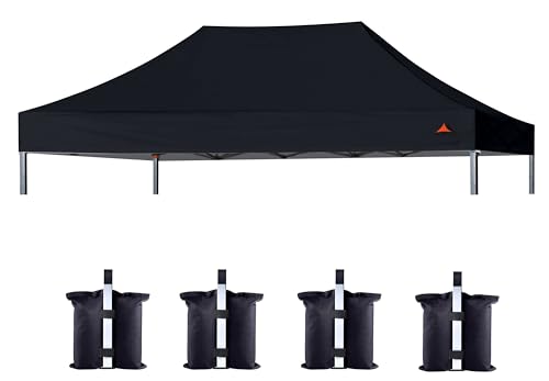 Image of SCOCANOPY Black Commercial 10x15 Canopy Replacement Top