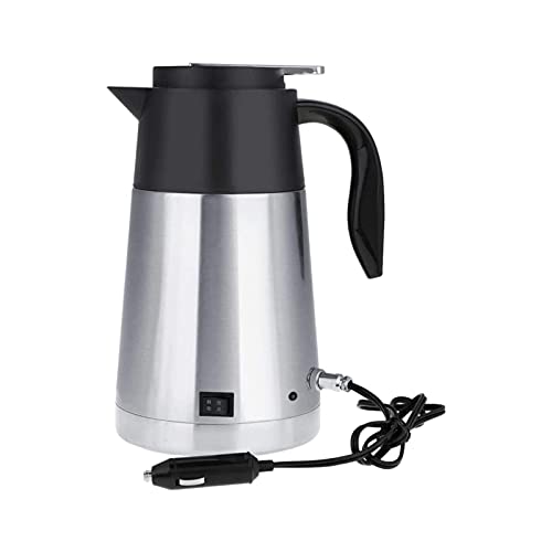 Car Kettle Boiler, 1300ml 12V /24V Hot Water Kettle, Portable Car Electric Kettle, Electric Teapot Fast Boiling for Water Tea Coffee Milk (24V large truck)