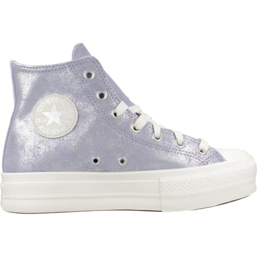 Converse Chuck Taylor All Star Lift Platform Suede Shimmer Hi Lilac 40 EU